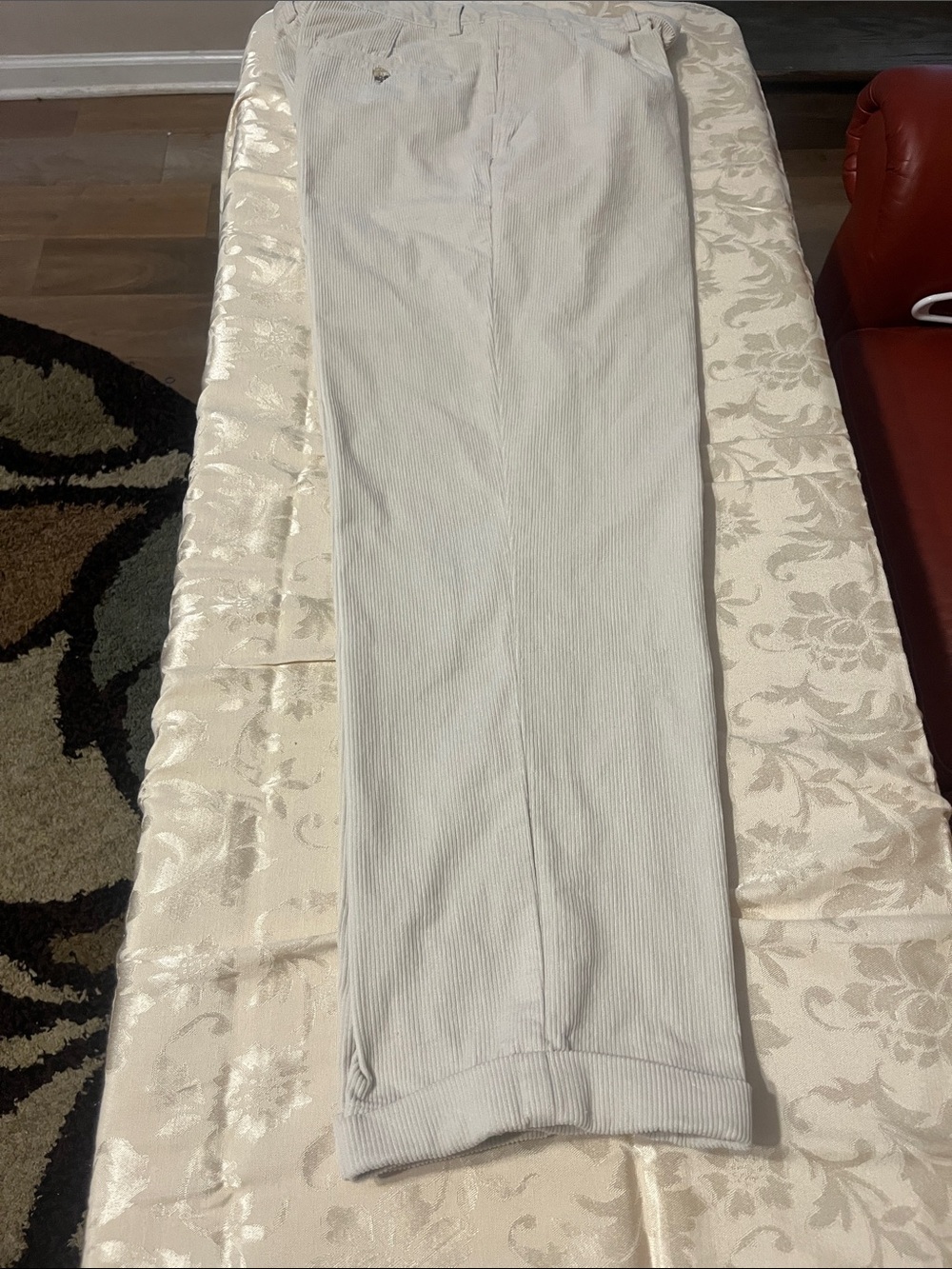 Trader Bay Cream Corduroy Casual Pants 38 X30